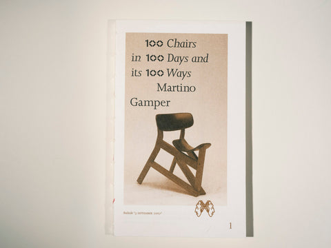 100 Chairs in 100 Days and its 100 Ways - Martino Gamper