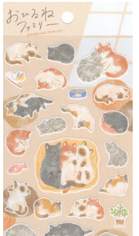 Nap Family Sticker Nekoyamas House