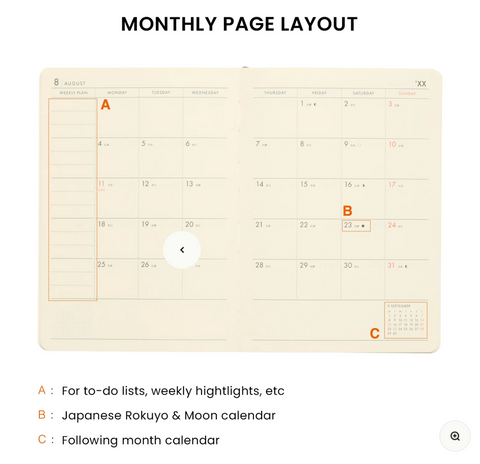 Hightide Weekly Planner Les Agenda de L'Année