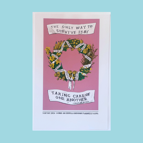 May Day Poster Laser Jet Print